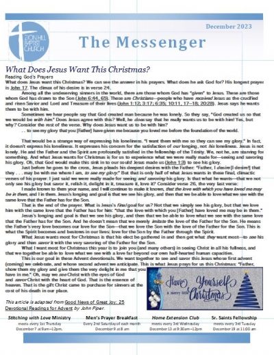 The Messenger Newsletter
